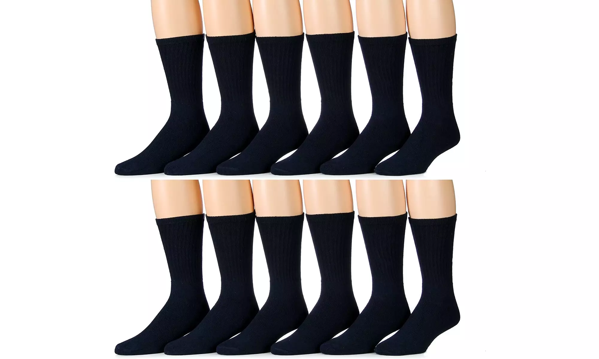 Yacht & Smith 12 Pairs of Kids Athletic Crew Socks