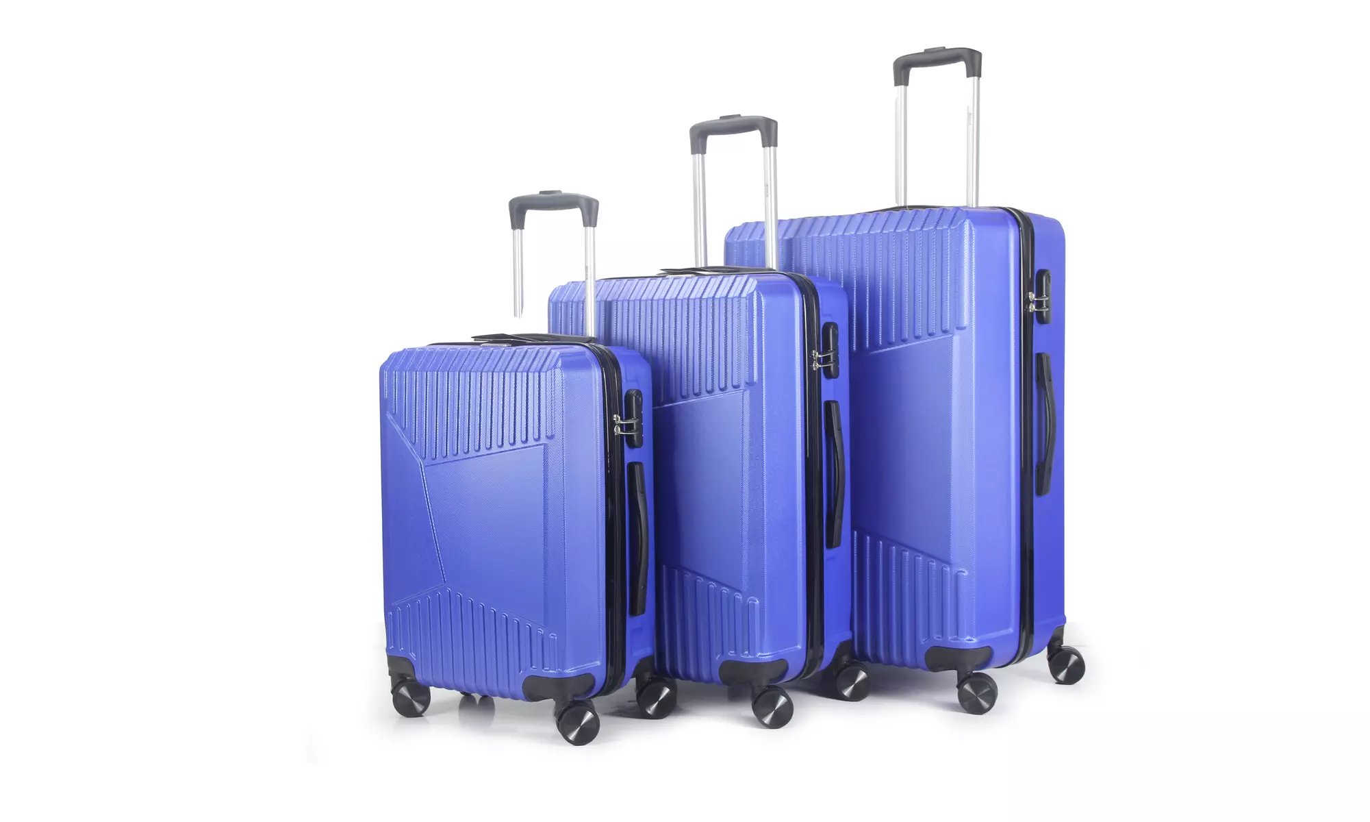 3-Piece Hardside Luggage Set with 360 Dual Spinner Wheels and Combo Lock
