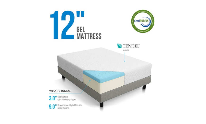 plush gel memory foam mattress