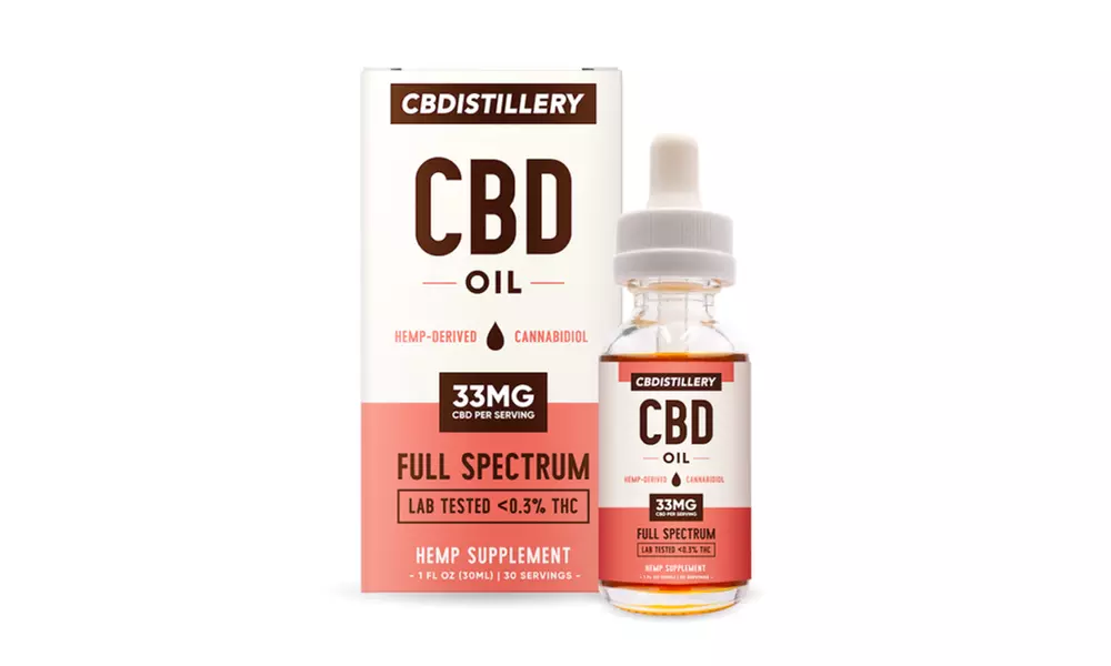 CBDistillery CBD Oil Tincture (500mg,1000mg, 2500mg) From Binoid CBD - Primary Image