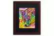 Dean Russo 'Fox' Matted Wood Framed Art - Second Medium