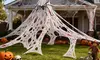 ItBelongs2U White Halloween Spiderwebs Decor with Optional Spider