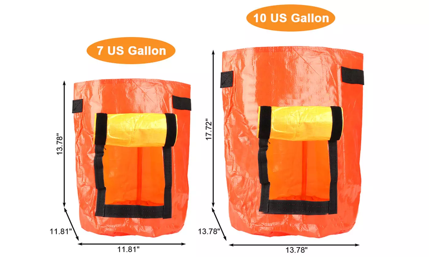 7/10 Gallon DIY Potato Grow Planter PE Cloth Planting Container Bag
