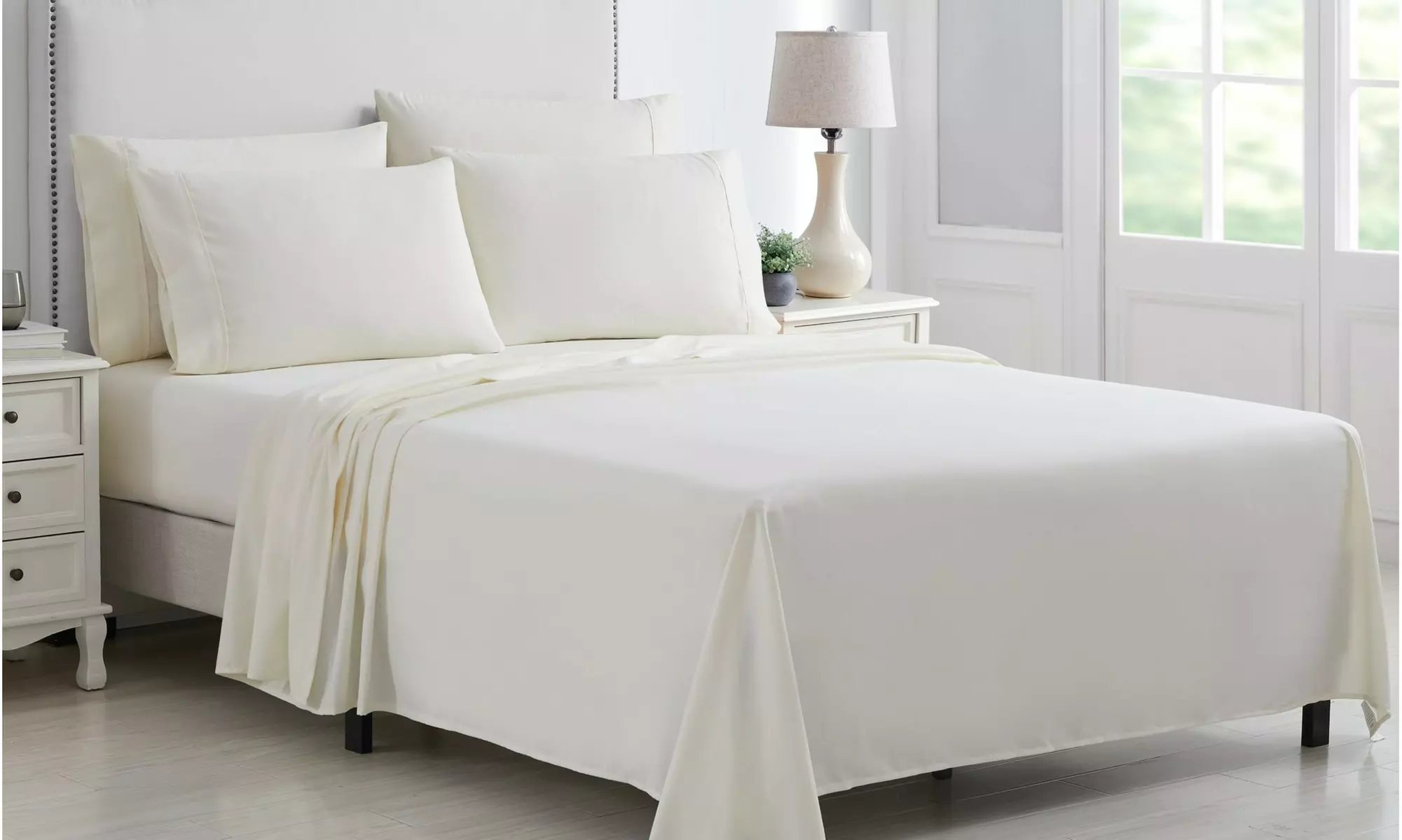 Kathy Ireland 6 Piece Brushed Microfiber Sheet Set
