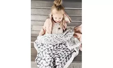 Aden & Anais Oversized Silky Soft Muslin Baby Blanket Pebble Shibori NEW - Primary Image