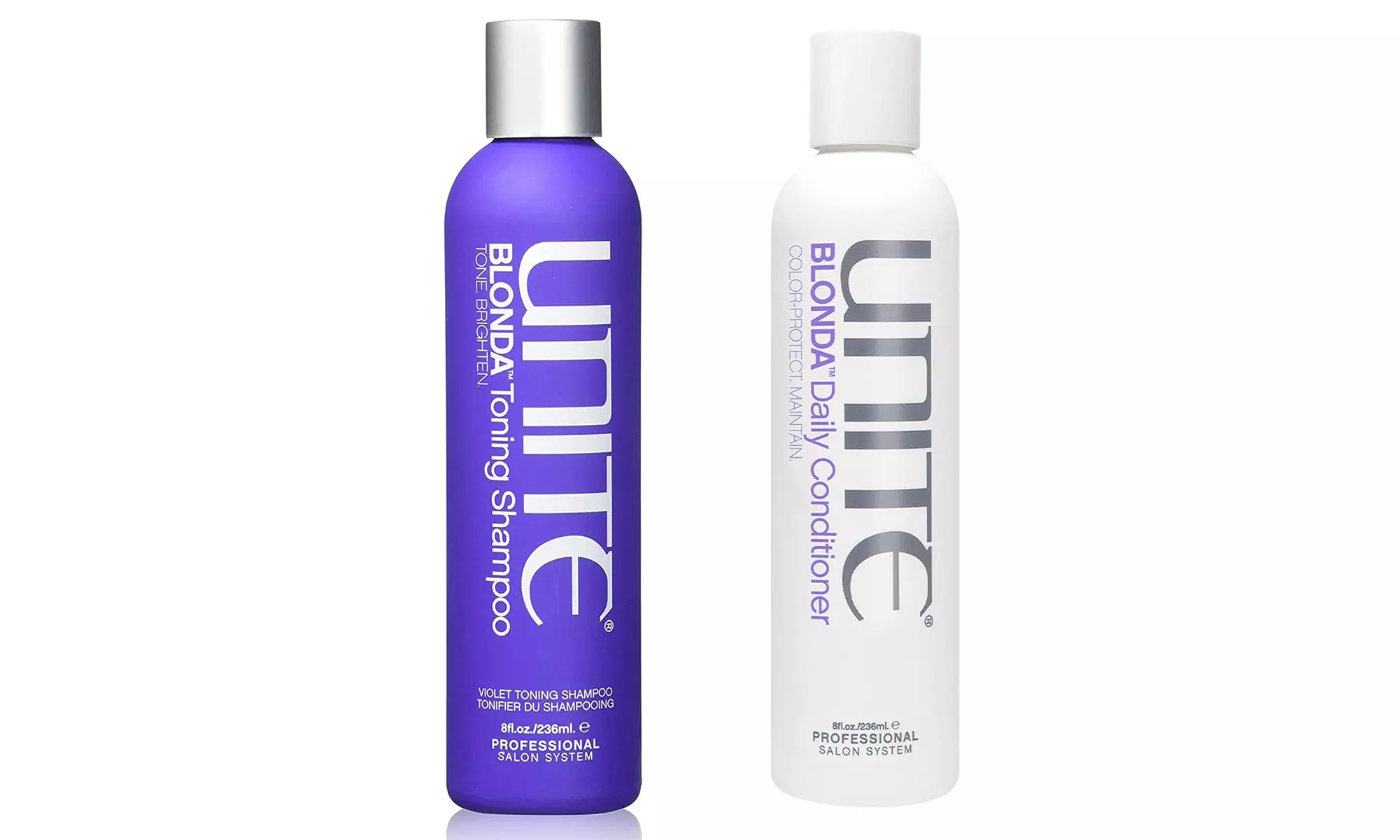 Unite Blonda Toning Purple Shampoo & Blonda Daily Conditioner, 8 Fl oz  - Primary Image