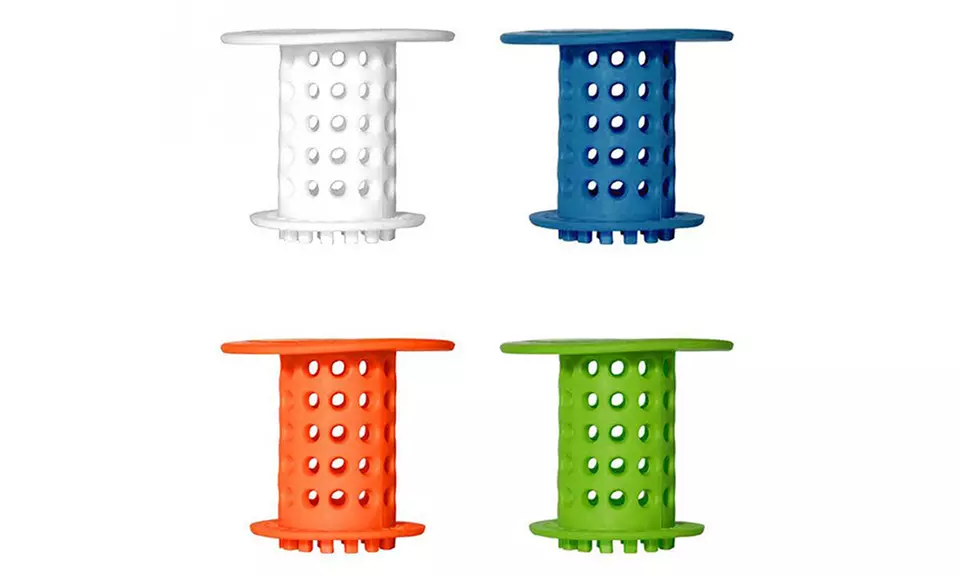 Bathroom Sink Drain Protector Hair Catcher Stand-Up Shower Stall Drain - Primary Image