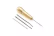 Leather Craft Tools Punch Kit Stitching Carving Working Sewing Saddle Groover - Second Medium