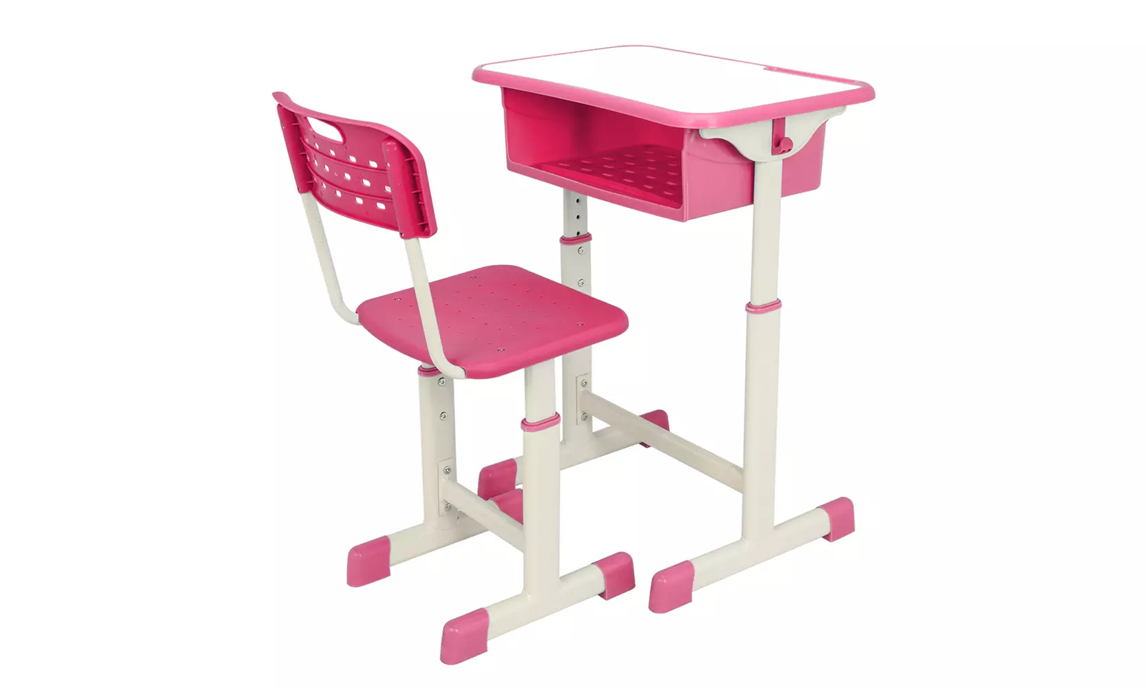 Adjustable Student Desk and Chair Kit Pink - Primary Image