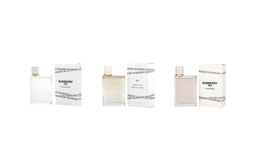Image 1: Burberry Her Women EDT or EDP Spray 3.3 Fl. Oz for women