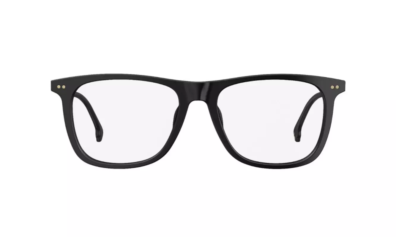 Carrera Optical Black Soft Square Eyeglass Frames - CA144V 0807 00 - Second Medium