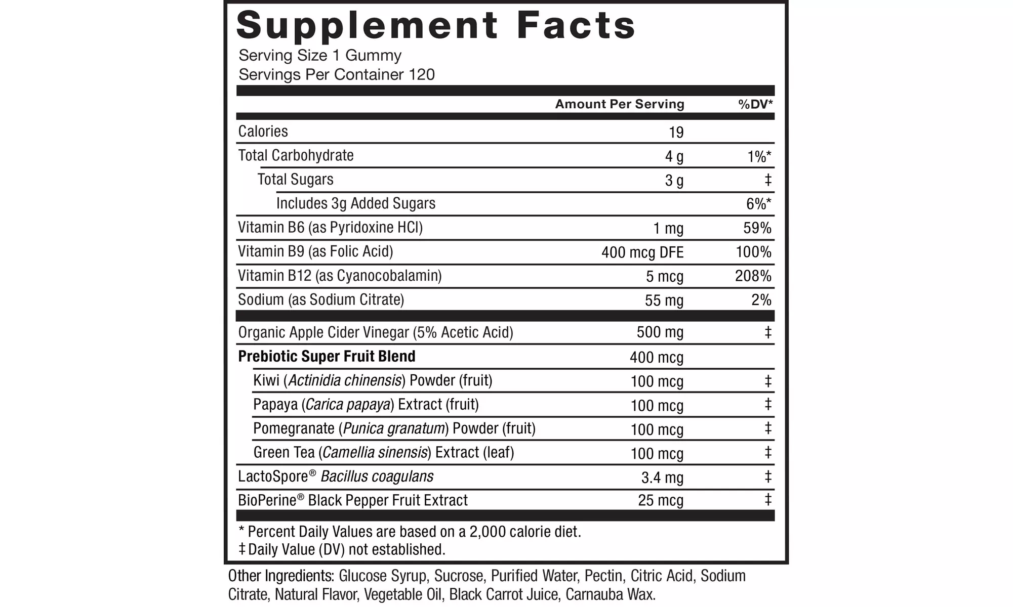 Force Factor ProbioSlim Apple Cider Vinegar Gummies Plus Probiotics - Second Medium