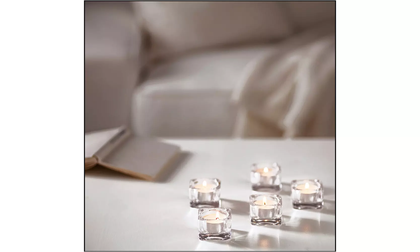 US 100-200 Pc Tea Light Candle 4h Long Lasting Natural Palm Oil White Unscented