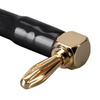 Image 3: Monoprice 10 Pair Right Angle 24k Gold Plated Banana Speaker Wire Cable Screw