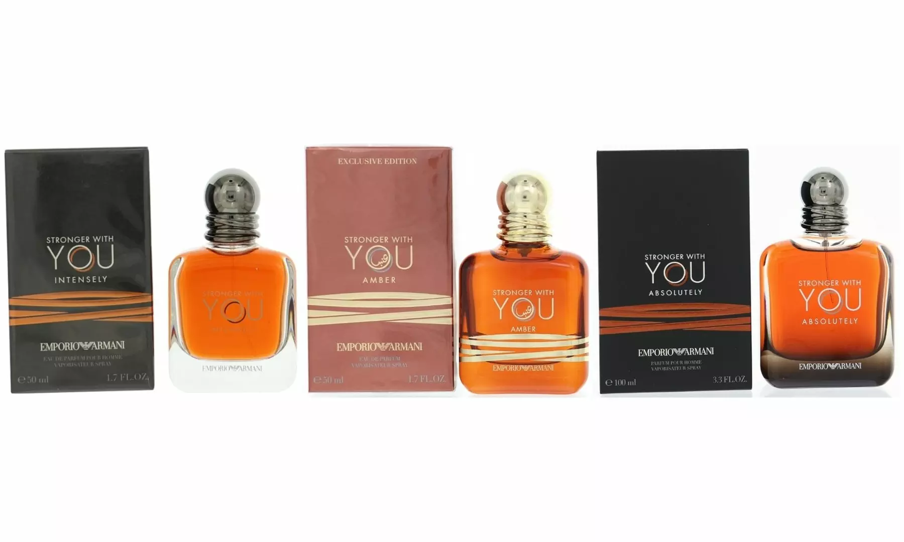 Emporio Armani Stronger With You - Absolutely, Intensely, Amber Cologne for Men - Primary Image