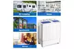 Portable Mini Compact Twin Tub 17lb Washing Machine Washer Spin Dryer - Second Medium