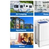 Image 3: Portable Mini Compact Twin Tub 17lb Washing Machine Washer Spin Dryer