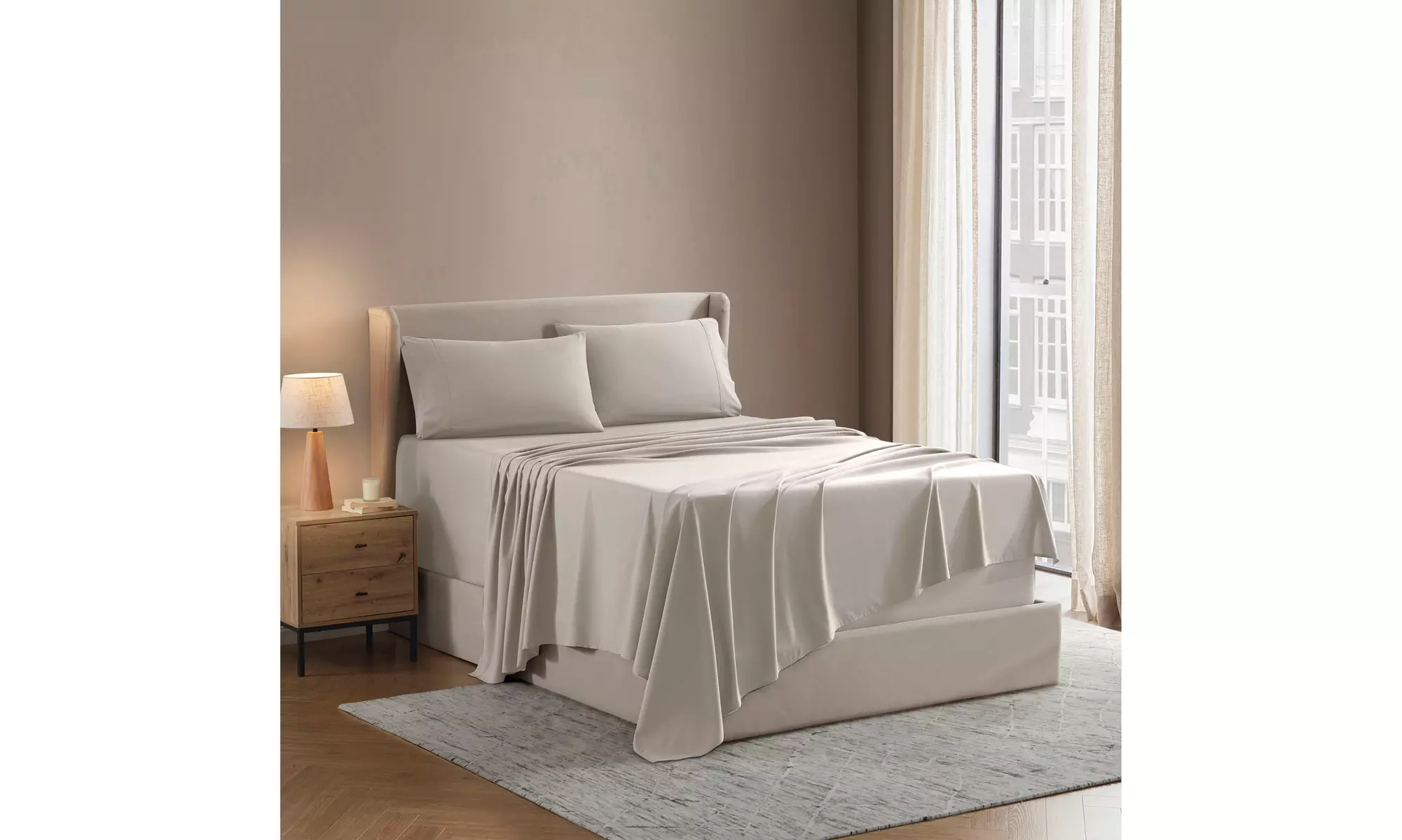 Nestl Split King Extra Soft Microfiber Deep Pocket Bed Sheet Set - 5 Piece