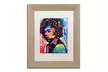Dean Russo 'Jimi Hendrix IV' Matted Birch Framed Art - Second Medium