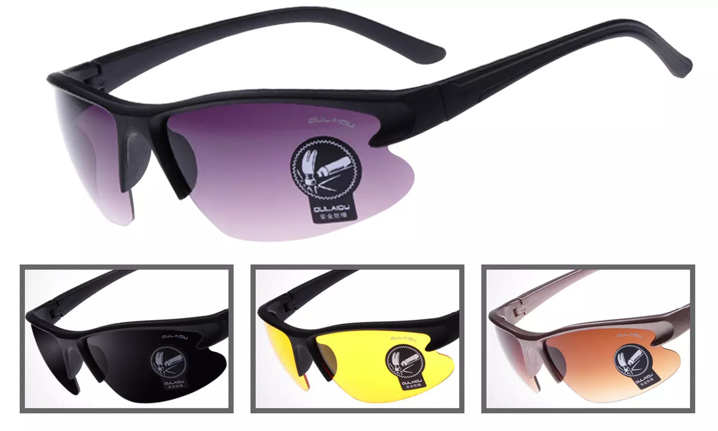 Cycling Goggles Bicycle Bike Riding Eyewear Eyeglass UV400 Sunglasses - Primary Image