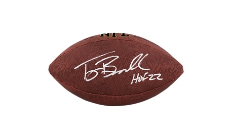 Tony Boselli Signed Wilson Super Grip Full Size NFL Football W/HOF 22