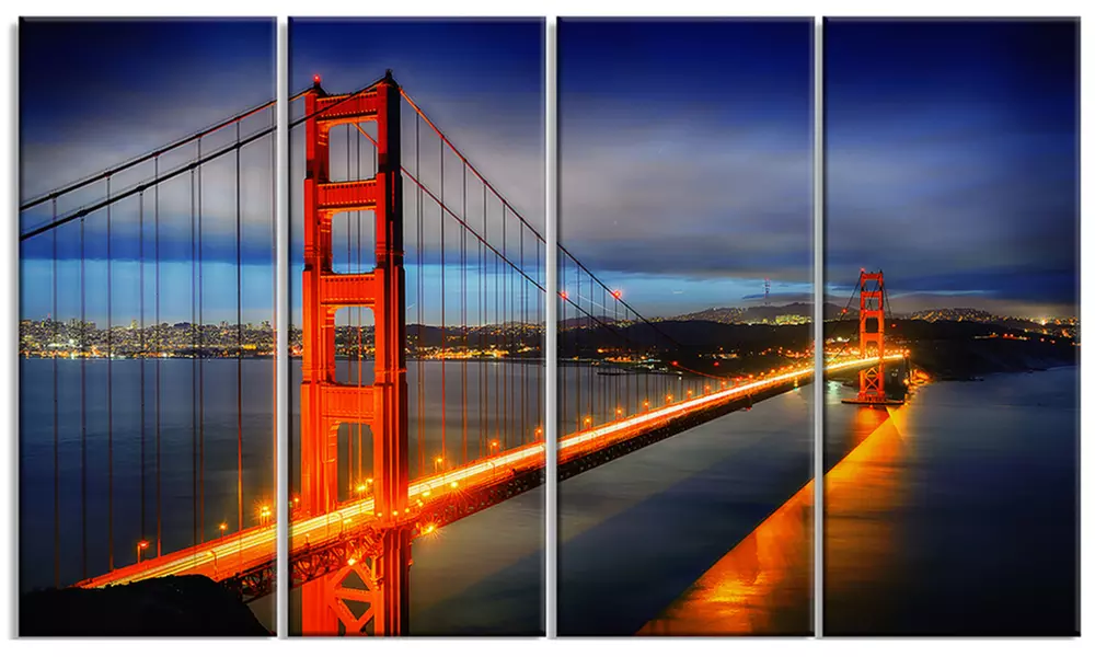 Golden Gate Bridge - Landscape Photo Canvas Print - Primary Image