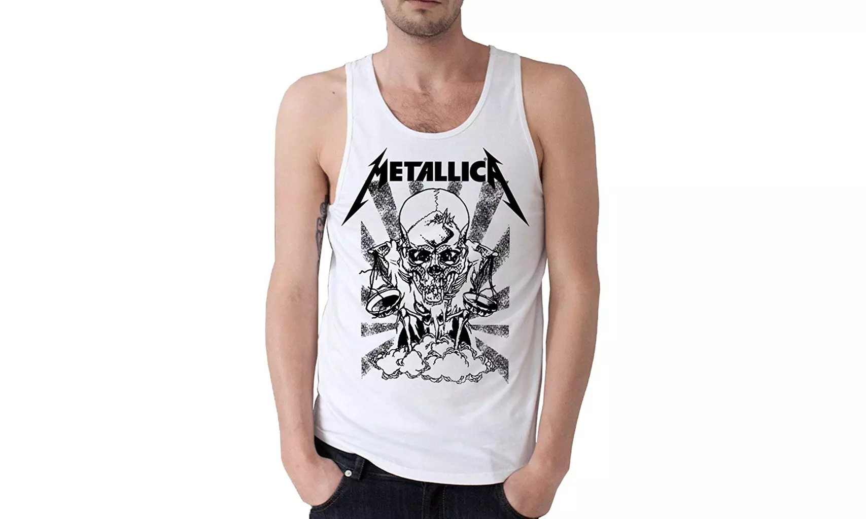 Metallica Pushead Boris Logo Men's Shirt Tank Top - Primary Image