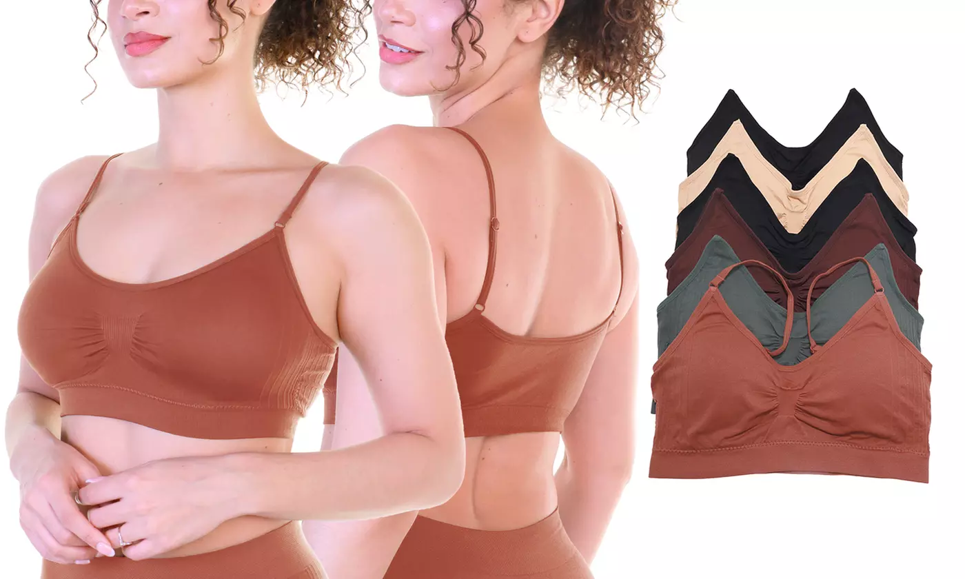 Angelina Seamless Wire-free Bralette and Boyshort Panties (SOLD SEPARATELY)