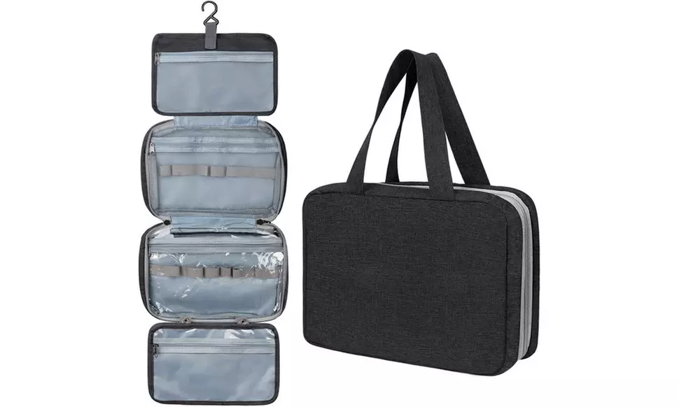 Hanging Toiletry Bag Tote Bag Makeup Cosmetic Bag Capacity Travel Organizer
