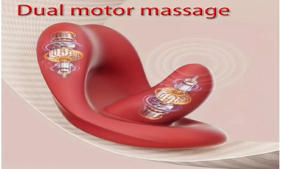 Dual-Motor Wearable Tongue Massager -  APP-Controlled with 10 Modes