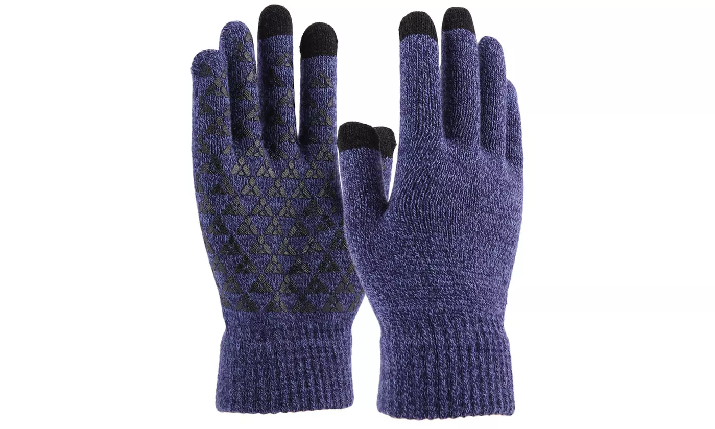 Men's Touchscreen Winter Knit Gloves 