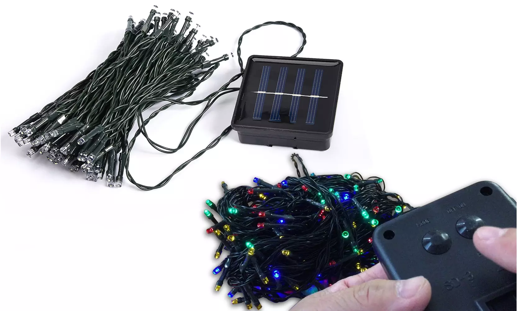 100-LED Multi-color Solar Powered Fairy String Lights - Second Medium