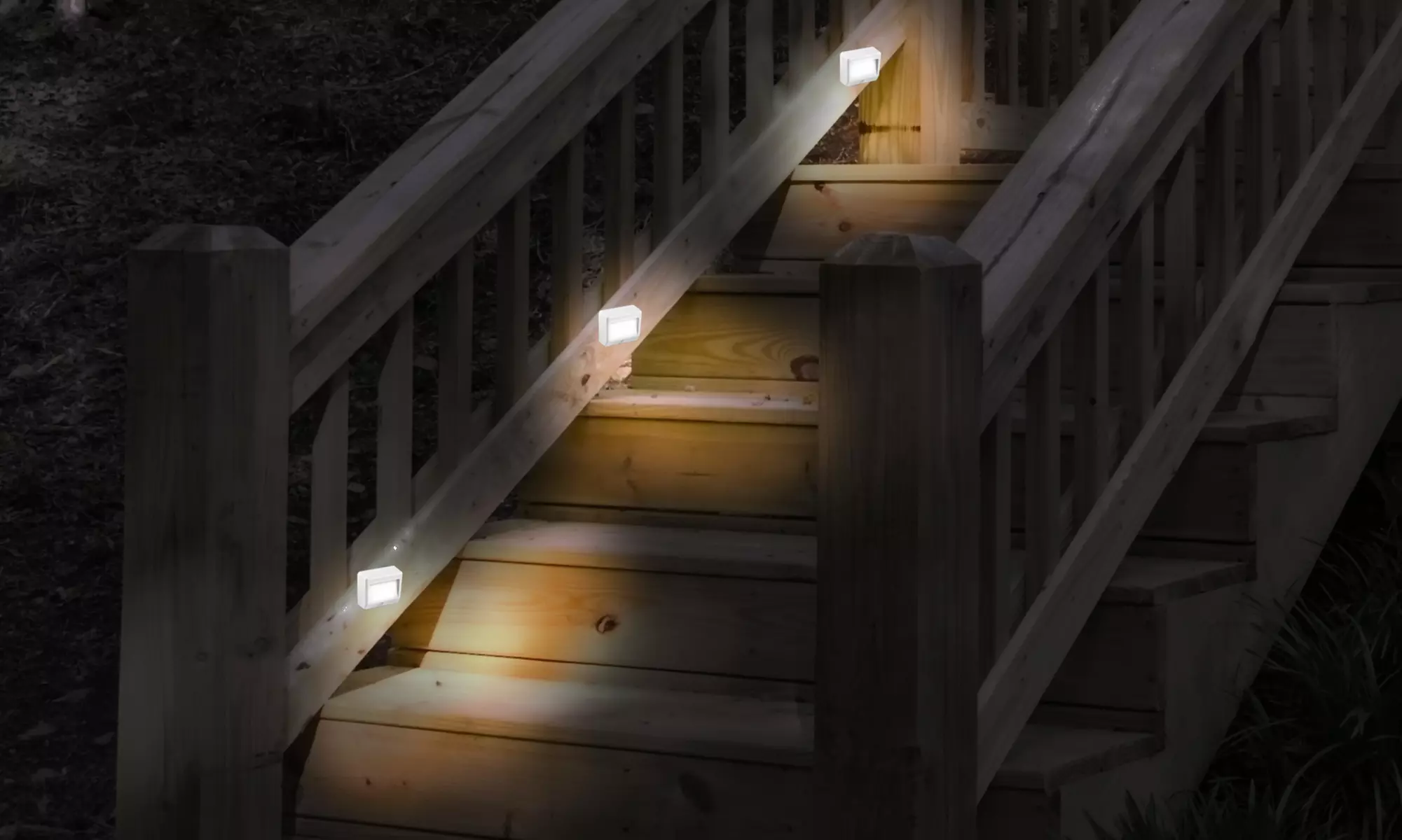 Motion-Activated Battery-Powered Indoor and Outdoor LED Night Lights (6-Pack) - Primary Image