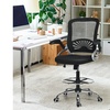 Cpstway Mesh Drafting Chair Mid Back Office Chair Adjustable Height Arm ...