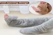 Cozy Socks Fuzzy Leg Warmers Over Knee Sleep Socks Plush Long Slipper Stockings - Second Medium