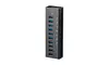 Heavy Duty 7-Port USB 3.0 Hub with 3 Charging Ports, With AC Adapter