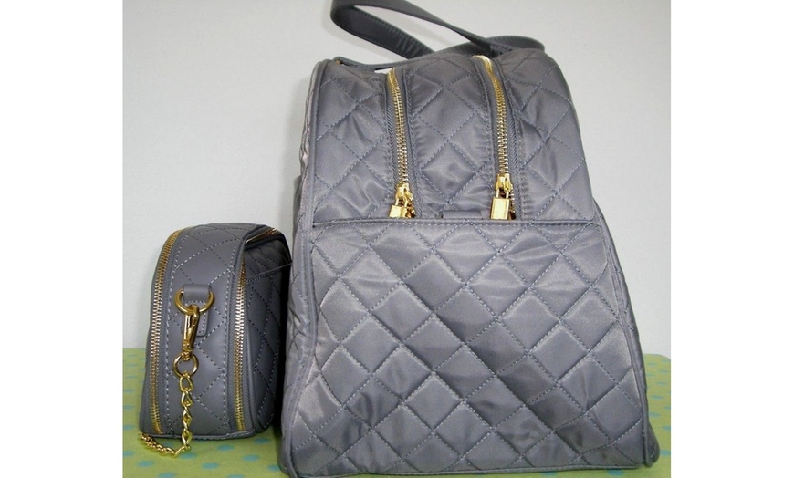 joy and iman quilted luggage set