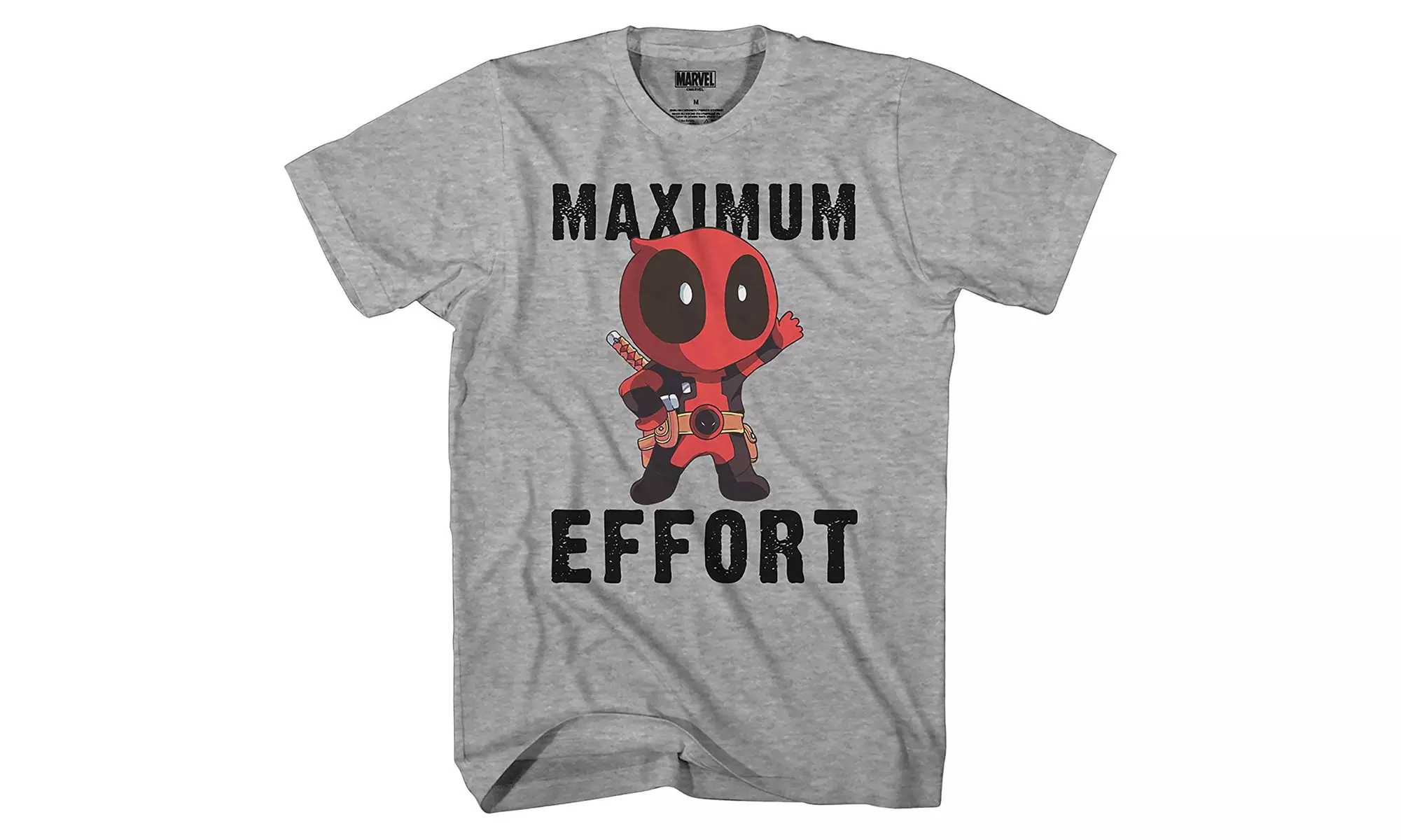 Marvel Deadpool Chibi Maximum Effort Men's T-Shirt - Primary Image