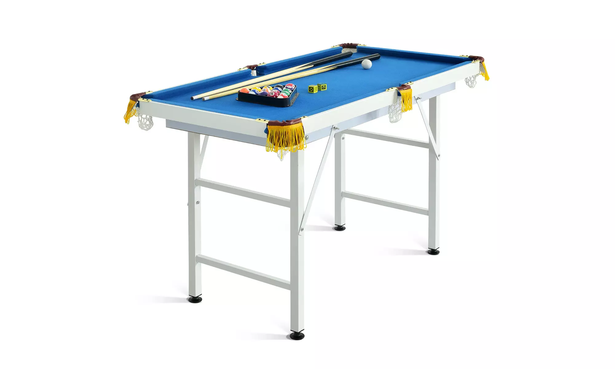 Costway 47'' Folding Billiard Table Pool Game Table for Kids - Primary Image