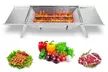 NewHome 3-in-1 Portable Charcoal Grill Fire Pit and Cooker for Camping BBQ - Second Medium