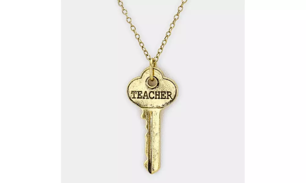 Teacher Key Drop Necklace - Second Medium