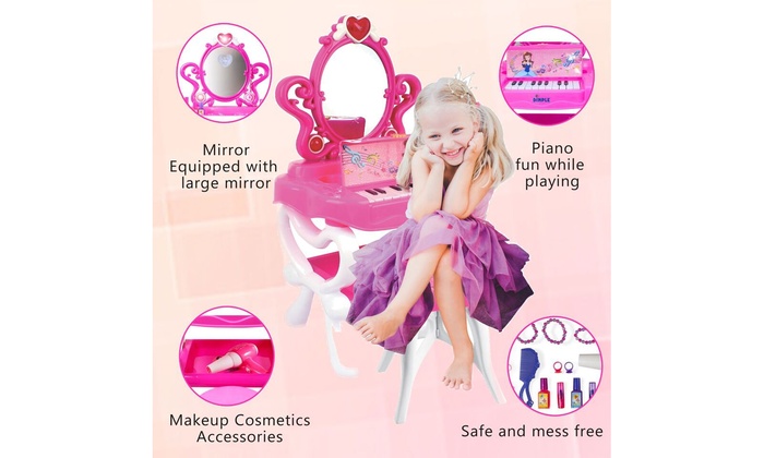 girls princess vanity