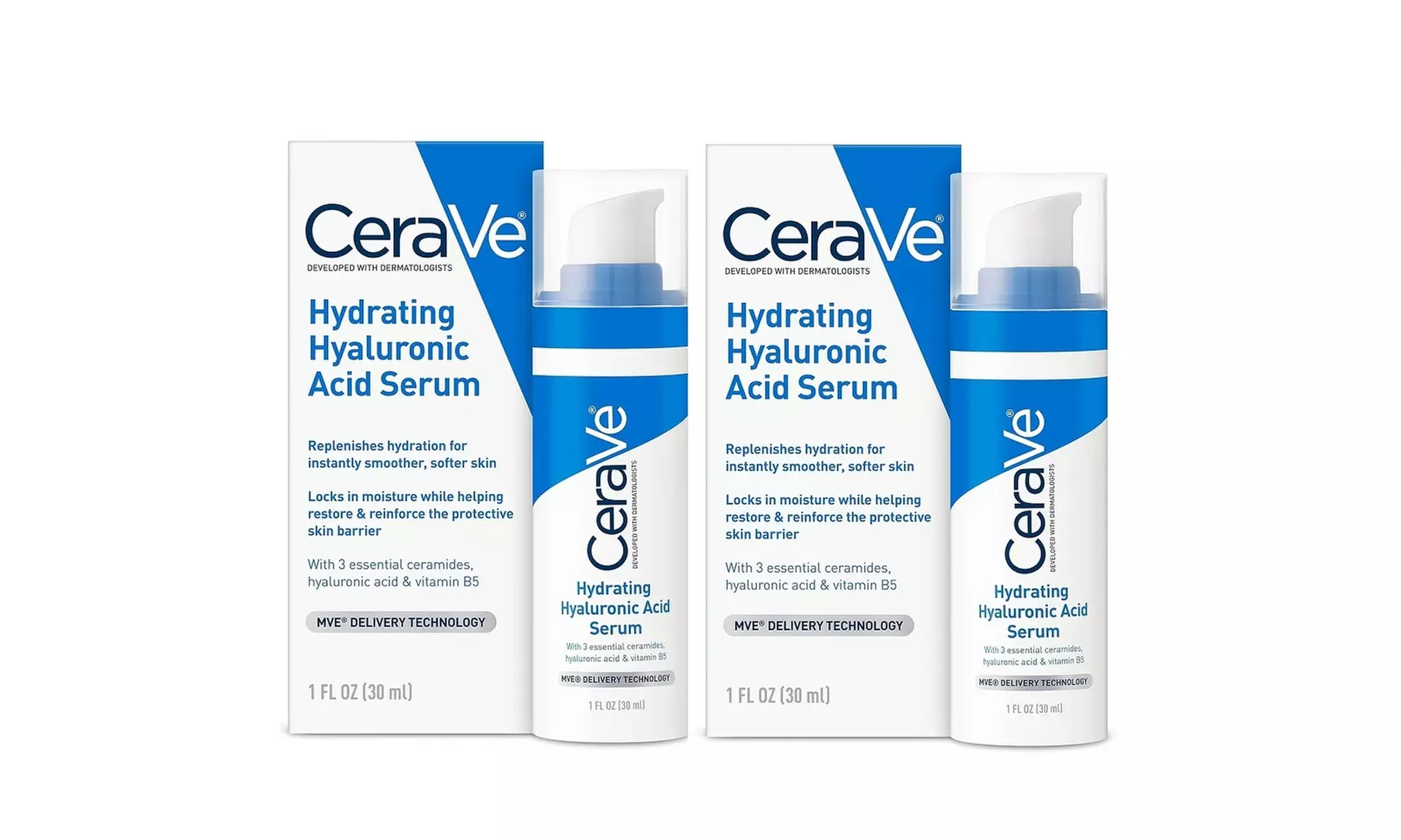Cerave Hyaluronic Acid Serum for Face with Vitamin B5 1 Oz
