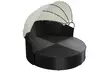 Costway Outdoor Round Sofa Daybed-Black,Retractable Canopy,Patio Furniture - Second Medium