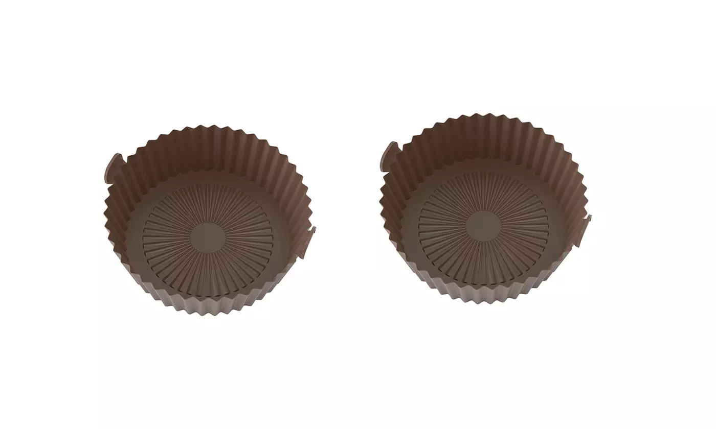 Silicone Air Fryer Tray Basket Non-Stick Safe Oven Baking Tray Reusable Kitchen