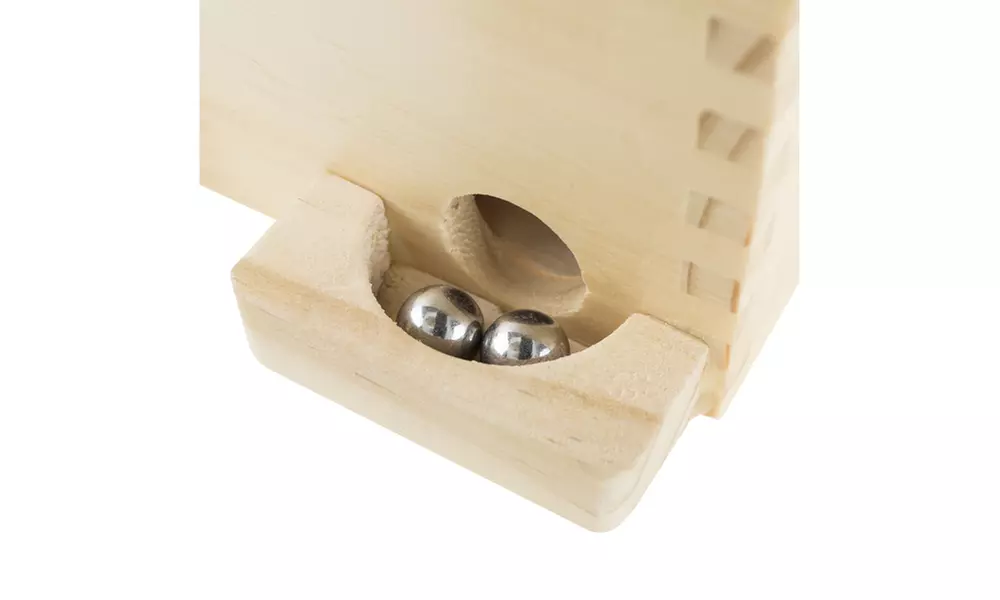 Labyrinth Wooden Maze Game with Two Steel Marbles, Puzzle Game by Hey! Play! - Second Medium