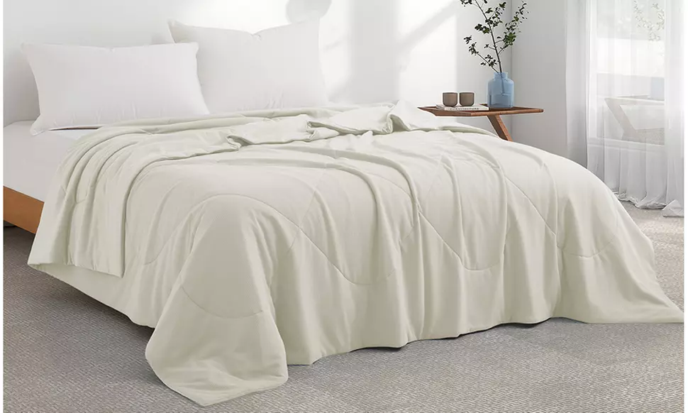 Peace Nest Reversible Cooling Lightweight Oversize Blanket with Waffle Design