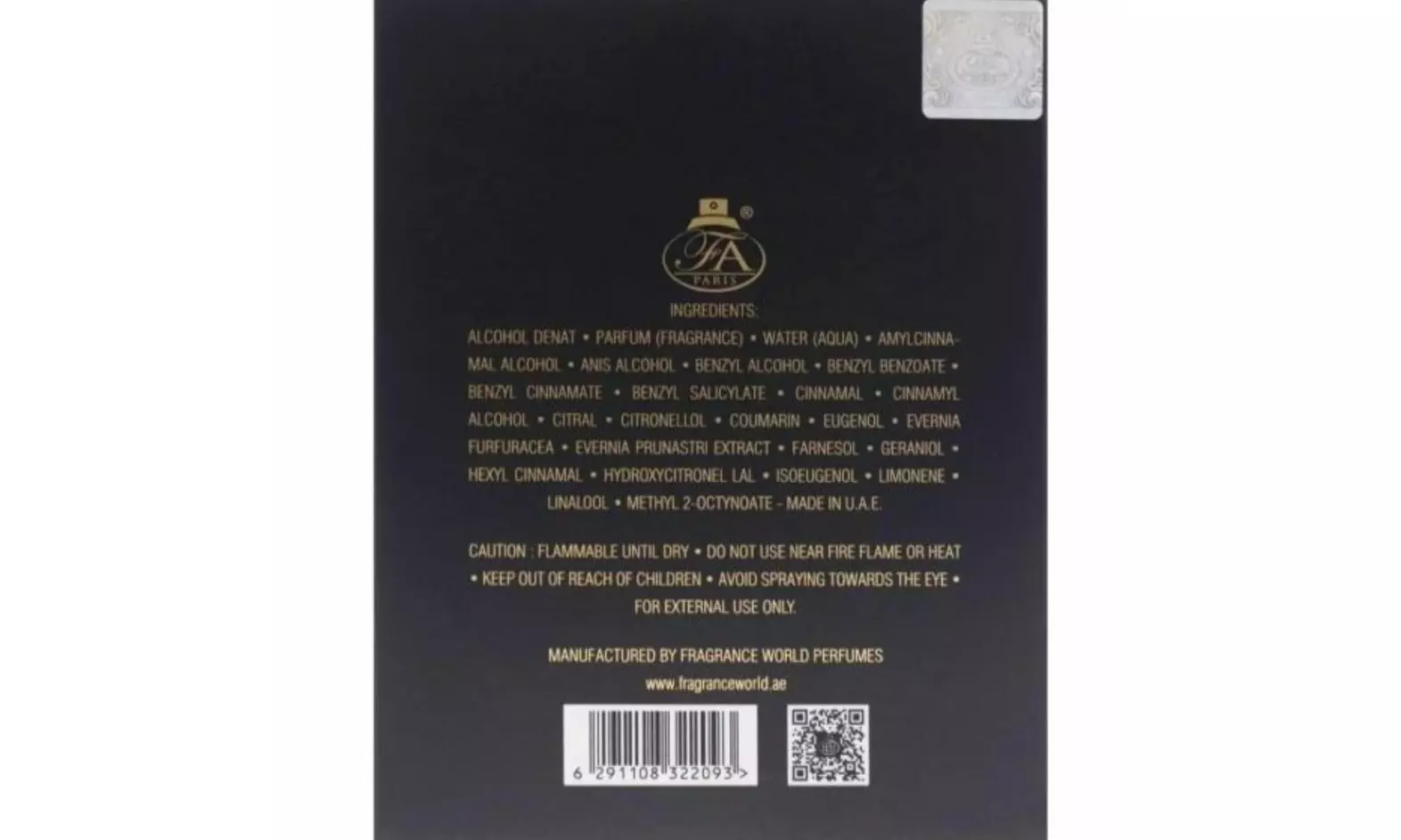 Fragrance World Collection of Eau De Parfums
