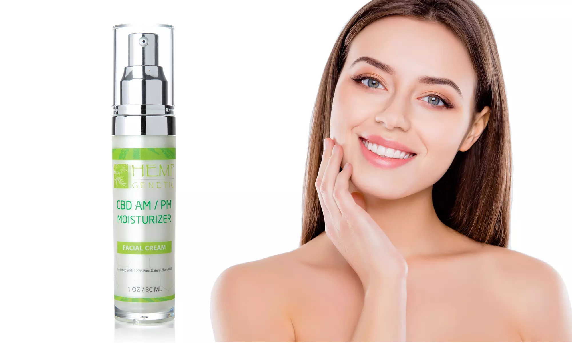 CBD Infused Anti-Aging Daily Facial Cream AM/PM - Primary Image