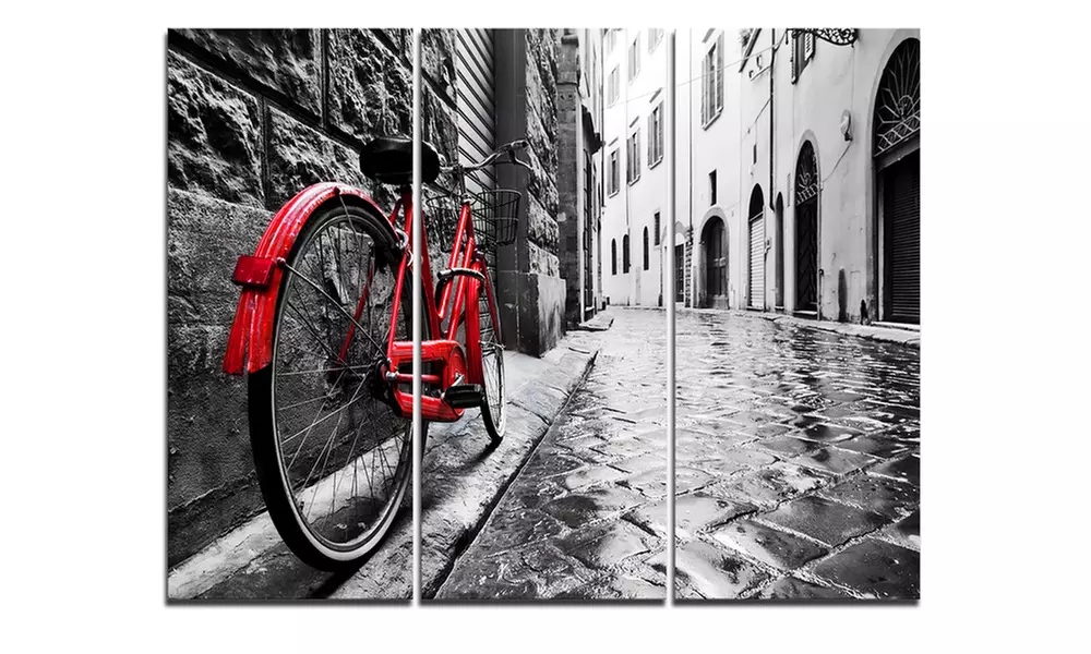 3-Panel Gallery-Wrapped Canvas Art Print - Second Medium